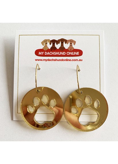 Paw print earrings